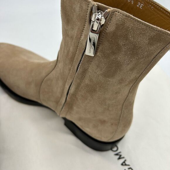 Men’s Salvatore Ferragamo suede Gerald ankle boots size 8.5 EE made in Italy - Picture 9 of 10